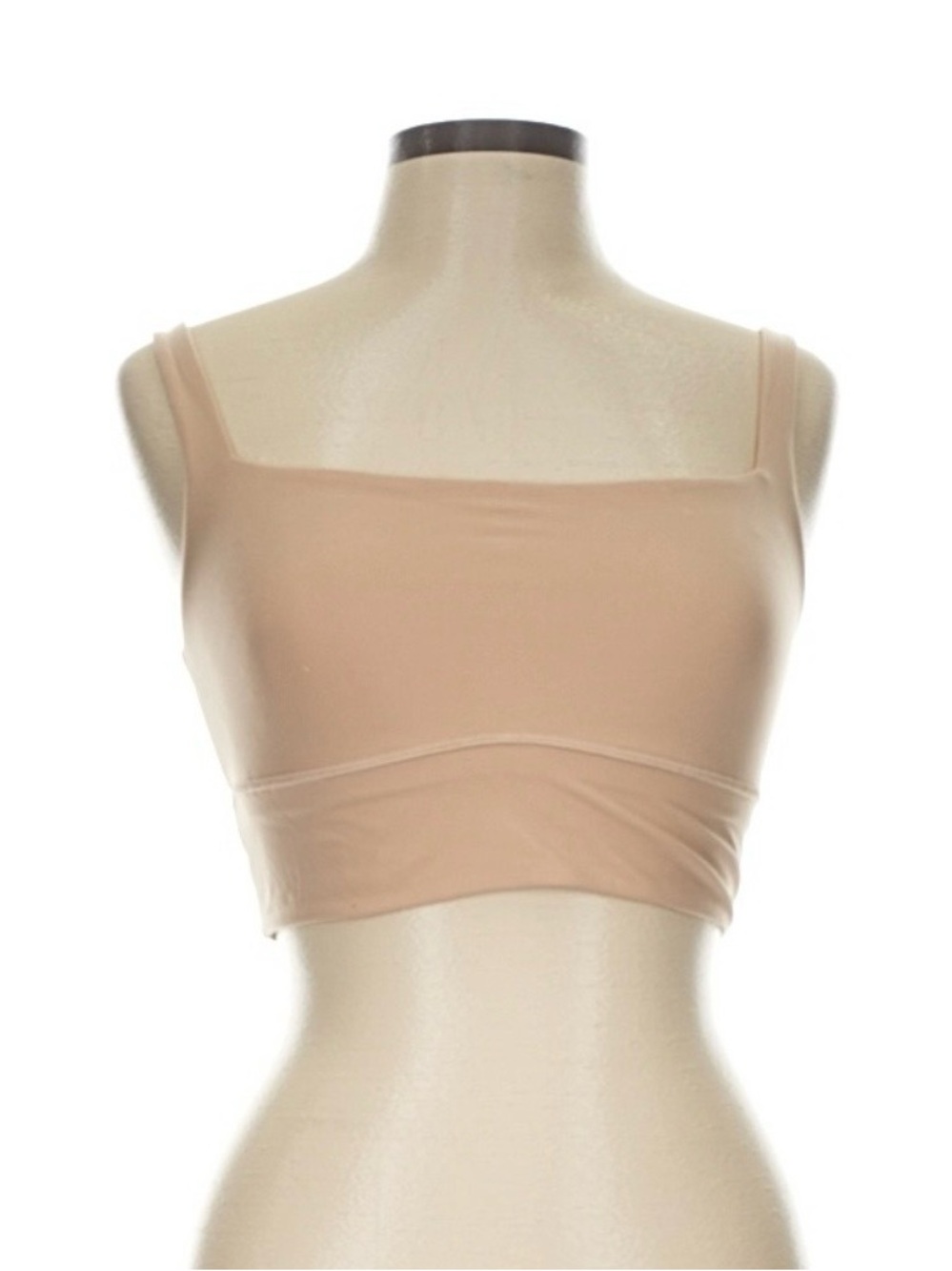 SKIMS Square-Neck Nude Crop Bra